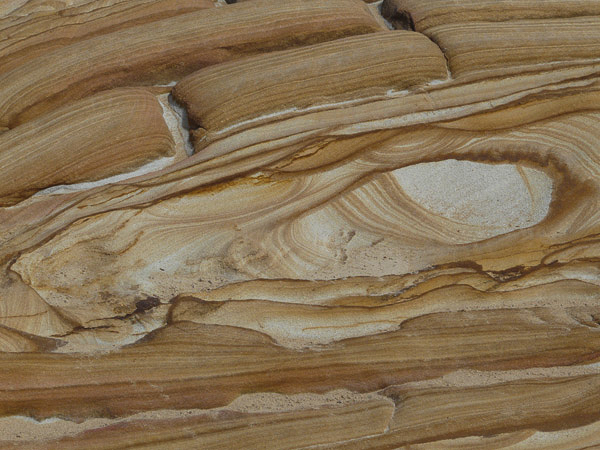 Natural Brown Sandstone Swirls, Bouddi Peninsula